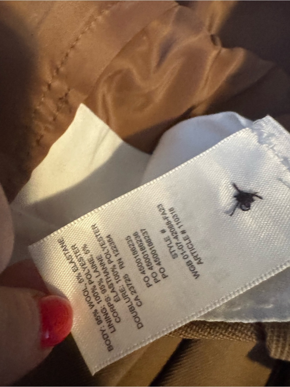 Aritzia Babaton Wool Twill Cotton Mini Skirt NWOT - Picture 9 of 12